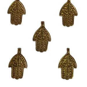 Cuenta pequeña de bronce (Pack de 5 pzas.)