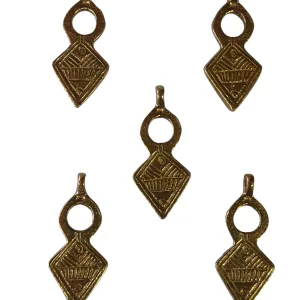 Cuenta pequeña de bronce (Pack de 5 pzas.)