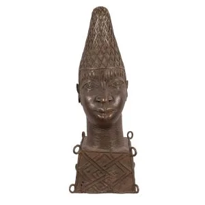 CABEZA BENIN IFE BRONCE