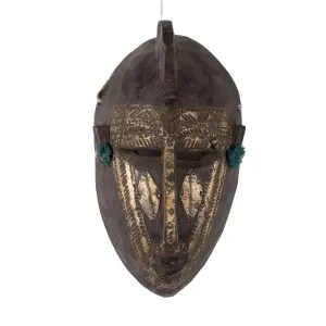 MASCARA BAMBARA MADERA/BRONCE