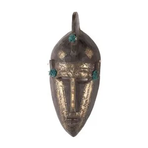 MASCARA BAMBARA MADERA/BRONCE