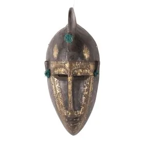 MASCARA BAMBARA MADERA/BRONCE