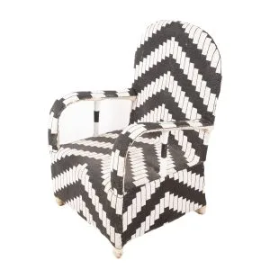 SILLA YORUBA 1 BL-NG RECTANGULOS