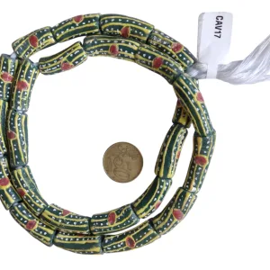 Tiras de vidrio de Ghana con dibujos