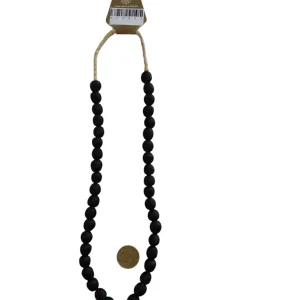 Collar cuentas de vidrio de Ghana grandes