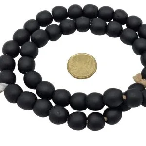 Collar cuentas de vidrio de Ghana grandes