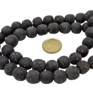 Collar cuentas de vidrio de Ghana grandes
