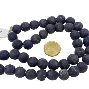 Collar cuentas de vidrio de Ghana grandes