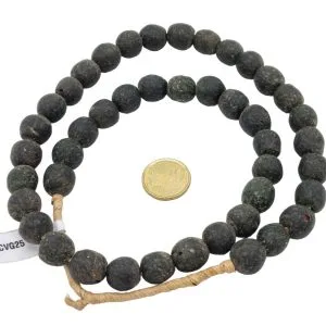 Collar cuentas de vidrio de Ghana grandes