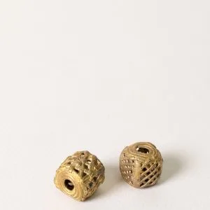 Cuenta pasante de bronce (Pack de 2 piezas)