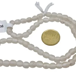 Collar cuentas de vidrio de Ghana pequeñas