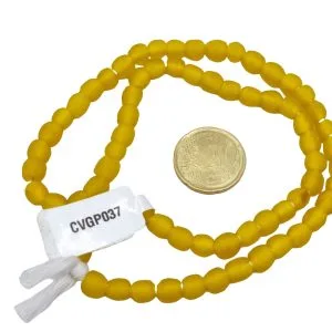 Collar cuentas de vidrio de Ghana pequeñas