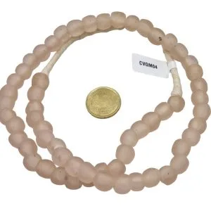 Collar cuentas de vidrio de Ghana medianas
