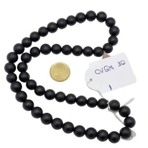 Collar cuentas de vidrio de Ghana medianas