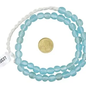 Collar de cuentas de vidrios con surcos