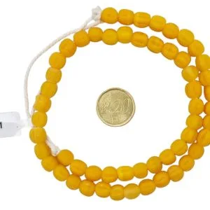 Collar de cuentas de vidrios con surcos