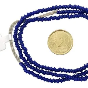 Collar de cuentas de vidrio  donuts- pequeñas