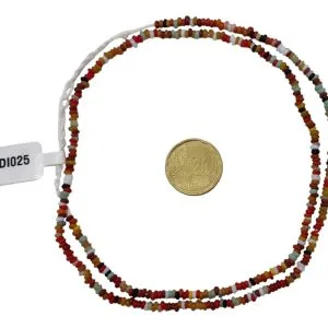 Collar de cuentas de vidrio  donuts- pequeñas