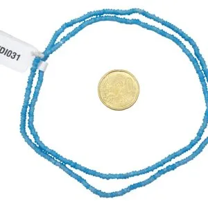 Collar de cuentas de vidrio  donuts- pequeñas