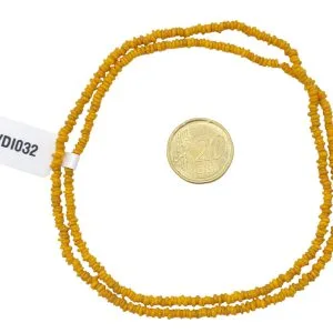 Collar de cuentas de vidrio  donuts- pequeñas