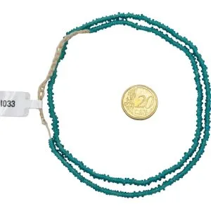 Collar de cuentas de vidrio  donuts- pequeñas