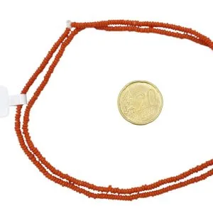 Collar de cuentas de vidrio donuts- pequeñas