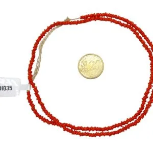 Collar de cuentas de vidrio donuts- pequeñas