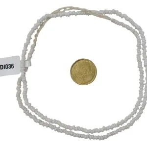 Collar de cuentas de vidrio  donuts- pequeñas