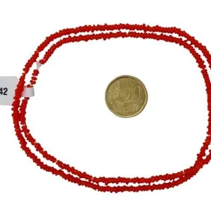 Collar de cuentas de vidrio  donuts- pequeñas