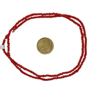 Collar de cuentas de vidrio donuts- pequeñas