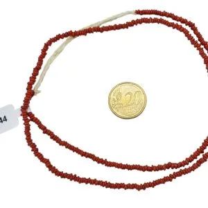 Collar de cuentas de vidrio donuts- pequeñas