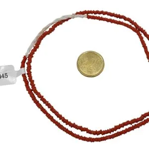 Collar de cuentas de vidrio donuts- pequeñas