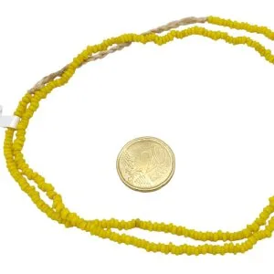 Collar de cuentas de vidrio  donuts- pequeñas