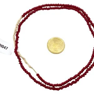 Collar de cuentas de vidrio donuts- pequeñas