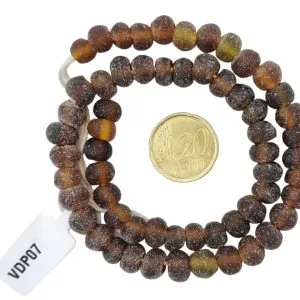 Collar de cuentas de vidrio glaseado