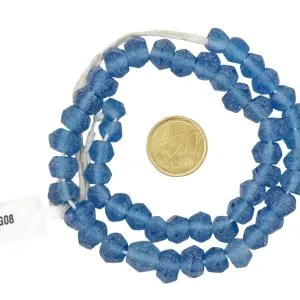 Collar de cuentas de vidrio glaseado rectángulo