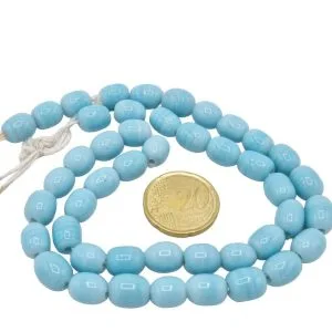 Collar de cuentas de vidrio redondas
