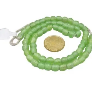 Collar de cuentas de vidrio redondas