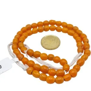 Collar de cuentas de vidrio redondas