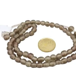 Collar de cuentas de vidrio redondas