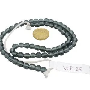 Collar de cuentas de vidrio redondas