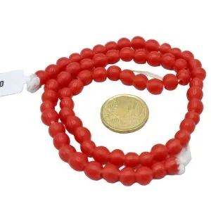 Collar de cuentas de vidrio redondas
