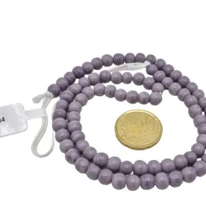 Collar de cuentas de vidrio redondas