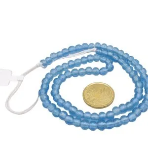 Collar de cuentas de vidrio redondas