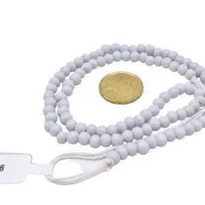 Collar de cuentas de vidrio redondas