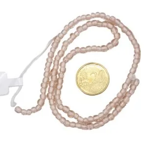 Collar de cuentas de vidrio redondas