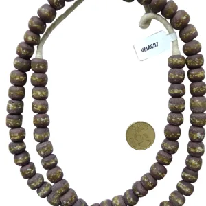 Tiras de vidrio bola raya dorada