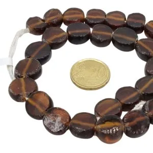 Collar de cuentas de vidrio glaseado