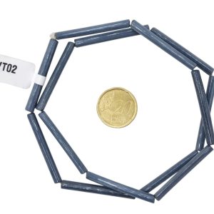 Tiras de cuentas de vidrio macarrones
