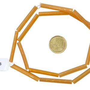 Tiras de cuentas de vidrio macarrones